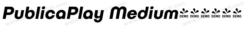 PublicaPlay Medium字体转换